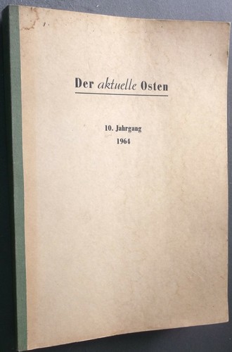 Der aktuelle osten 1964 - der,
