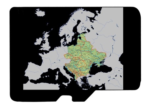 Osteuropa karte topo gb - karte,
