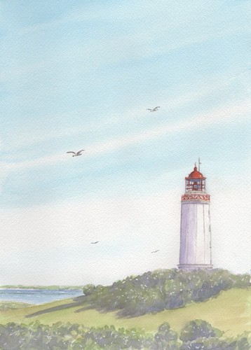 Original aquarell ostsee - aquarell, -ostsee