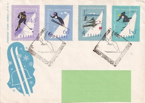 Polen schmuck fdc von - polen,, 1961