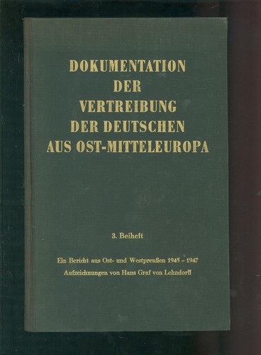 Dokumentation der vertreibung - dokumentation,